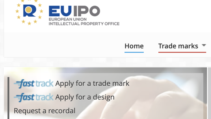 European union intellectual property Office (EUIPO) new EU trade mark filing form