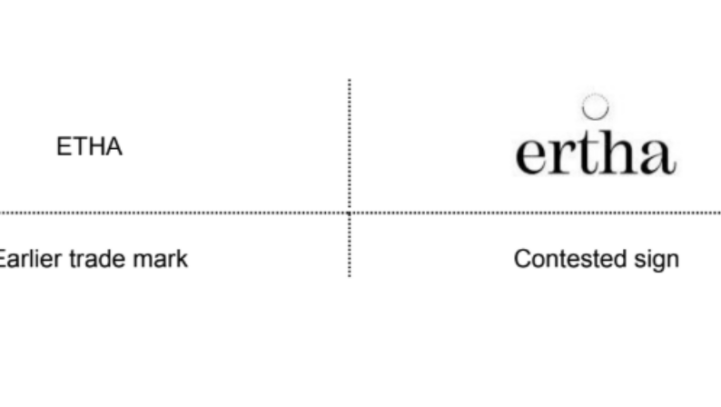 EUIPO – European union trade mark “ERTHA”  and  EUTM application “ETHA”